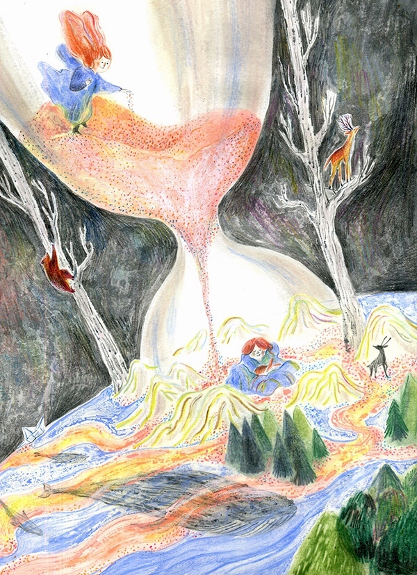 插畫家 貓魚
本名蔣孟芸的貓魚,覺得自己讀了太多哲學,又想得太少,所以決定把畫畫當飯吃。她自稱「養了三貓三狗加一個人類小孩,生活中的煩惱都是創作的靈感。2013年為《十二夜》電影團隊繪製前導視覺海報,發表包括《沒有公雞怎麼辦》、《搭便車》、《換換》等多本繪本。